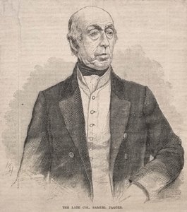 Der verstorbene Oberst Samuel Jaques, 1859