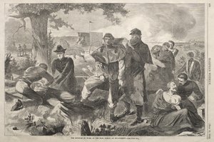Der Chirurg bei der Arbeit im Hinterland während eines Gefechts von Winslow Homer