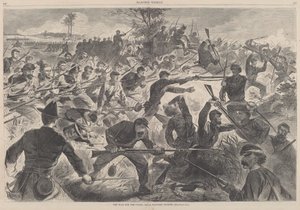 Der Krieg für die Union, 1862 - Ein Bajonettangriff, veröffentlicht 1862 von Winslow Homer