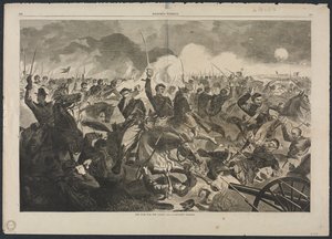 Der Krieg für die Union, 1862 - Ein Kavallerieangriff von Winslow Homer