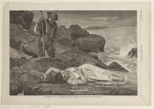 Das Wrack der Atlantic, vom Meer angespült von Winslow Homer