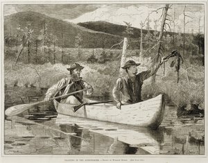 "Fallenstellen in den Adirondacks" von Winslow Homer