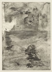 Zwei Köpfe, Studie nach "Undertow", ca. 1886, gedruckt ca. 1967 von Winslow Homer
