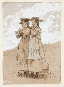 Zwei junge Mädchen von Winslow Homer