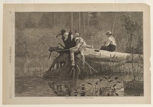 Warten auf einen Biss von Winslow Homer