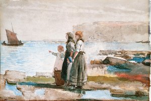 Warten auf die Rückkehr der Fischereiflotten von Winslow Homer