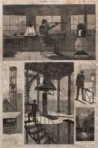 Wachturm, Ecke Spring und Varick Streets, New York von Winslow Homer