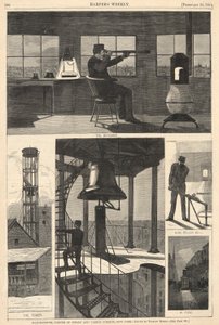 Wachturm, Ecke Spring und Varick Streets, New York, aus Harper von Winslow Homer