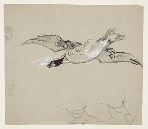 Wildgans im Flug von Winslow Homer