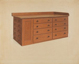 Schneidertisch, 1937 von Winslow Rich