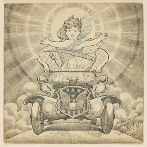 Studie für Cartoon "Willkommen im Jahr 1917" von Winsor McCay