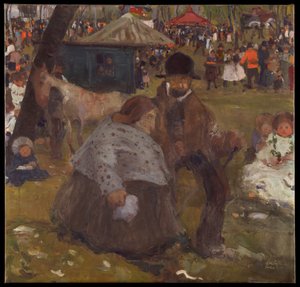 Pfingstmarkt bei Krakau von Witold Wojtkiewicz