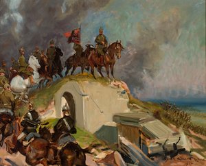 Kampfszene aus dem Ersten Weltkrieg