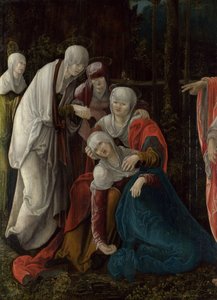 Christus nimmt Abschied von seiner Mutter, um 1520 von Wolf Huber