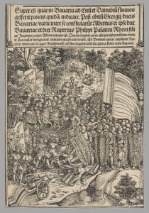Bayerischer Krieg, Tafel 18 aus Historische Szenen aus dem Leben von Kaiser Maximilian I. vom Triumphbogen
