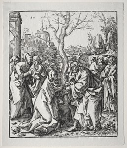 Christus nimmt Abschied von seiner Mutter von Wolf Traut