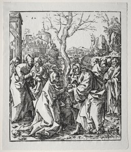 Christus nimmt Abschied von seiner Mutter von Wolf Traut