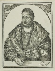 Kurfürst Friedrich III. von Sachsen, aus Speculum intellectuale felicitatis humane von Wolf Traut