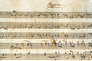 Autograph-Partitur des Requiems, K. 626 von Wolfgang Amadeus Mozart (1756-1791) von Wolfgang Amadeus Mozart