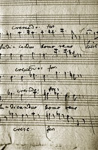 Arbeitsnotizen von Wolfgang Amadeus Mozarts Requiem von Wolfgang Amadeus Mozart