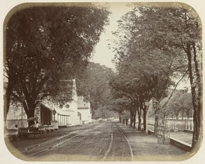Ansicht von Rijswijk in Batavia von Woodbury and Page