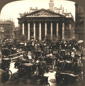 Die Royal Exchange, London, 1896 von Works and Sun Sculpture Studios