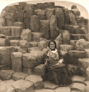 Der Wunschstuhl, Giants Causeway, Irland, 1897