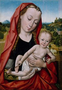 Jungfrau und Kind, 1475-99 von Workshop of Dieric Bouts