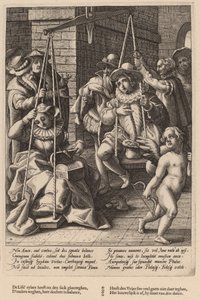Die Waage der Ehe von Workshop of Hendrick Goltzius, after Karel van Mander I