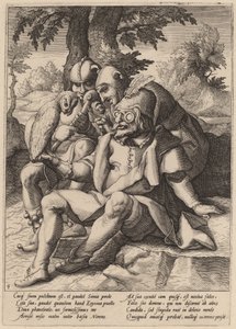Die Weisheit der Narren von Workshop of Hendrick Goltzius, after Karel van Mander I