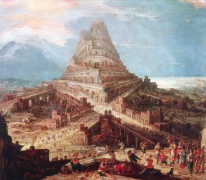 Der Bau des Turms von Babel, 16. Jahrhundert