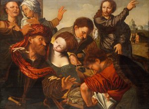 Die Berufung des Matthäus von Workshop of Jan Sanders van Hemessen