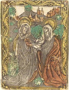 Die Heimsuchung von Workshop of Master of the Borders with