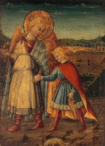 Der Erzengel Raphael und Tobias, frühe bis mittlere 1460er Jahre