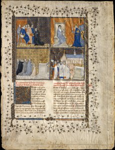 Blatt aus einem Manuskript von Valerius Maximus, ca. 1380-1390