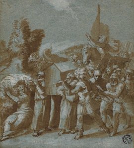 Josua und die Israeliten überqueren den Jordan von Workshop of Raphael