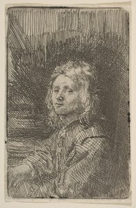Junger Mann, Halbfigur von Workshop of Rembrandt