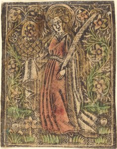 Heilige Dorothea, ca. 1480 von Workshop of the Master of the