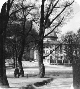 Kajetanerplatz und die Festung Hohensalzburg, Salzburg, Österreich von Wurthle and Sons