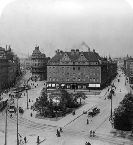 Karlsplatz, München, Deutschland, um 1900 von Wurthle and Sons