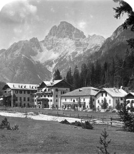 Schluderbach und Croda Pass Croda Rosa, Tirol, Österreich, ca. 1900er von Wurthle and Sons