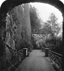 Sperrbogen, Festung Hohensalzburg, Salzburg, Österreich, um 1900