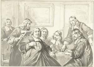Die Vorsteher der St. Lukas-Gilde in Haarlem, 1675 von Wybrand Hendriks