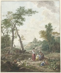 Jakob unterhält sich mit Rachel und Lea von Wybrand Hendriks