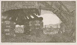 Mühle in Brügge von Wynand Otto Jan Nieuwenkamp