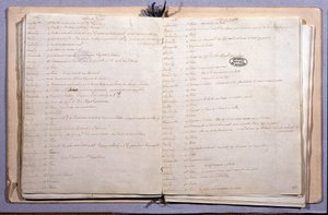 Tagebuch von Ludwig XVI. Monat Juni und Juli 1789. Notizbuch 17x21 cm. Archives Nationales. Paris von XVI Louis