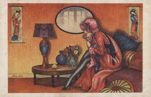 Frau am Telefon von Xavier Sager