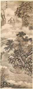 Wolken und Wellen in der Wu-Schlucht, 1368-1644 von Xie Shichen