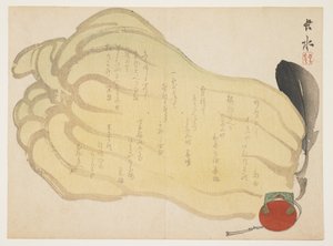 Kürbis und eine Spielzeugglocke, ca. 1855-1865