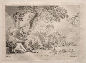 Heilige Familie mit Putti von Yamaguchi Sekkei